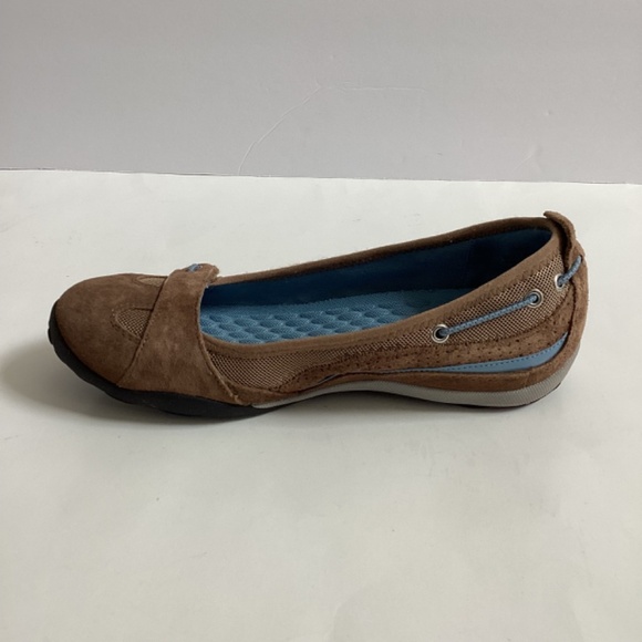CLARKS PRIVO POLAR LAKE BROWN SUEDE LEATHER SLIP ON LOAFERS SHOES WOMENS SZ 6M - Picture 5 of 9